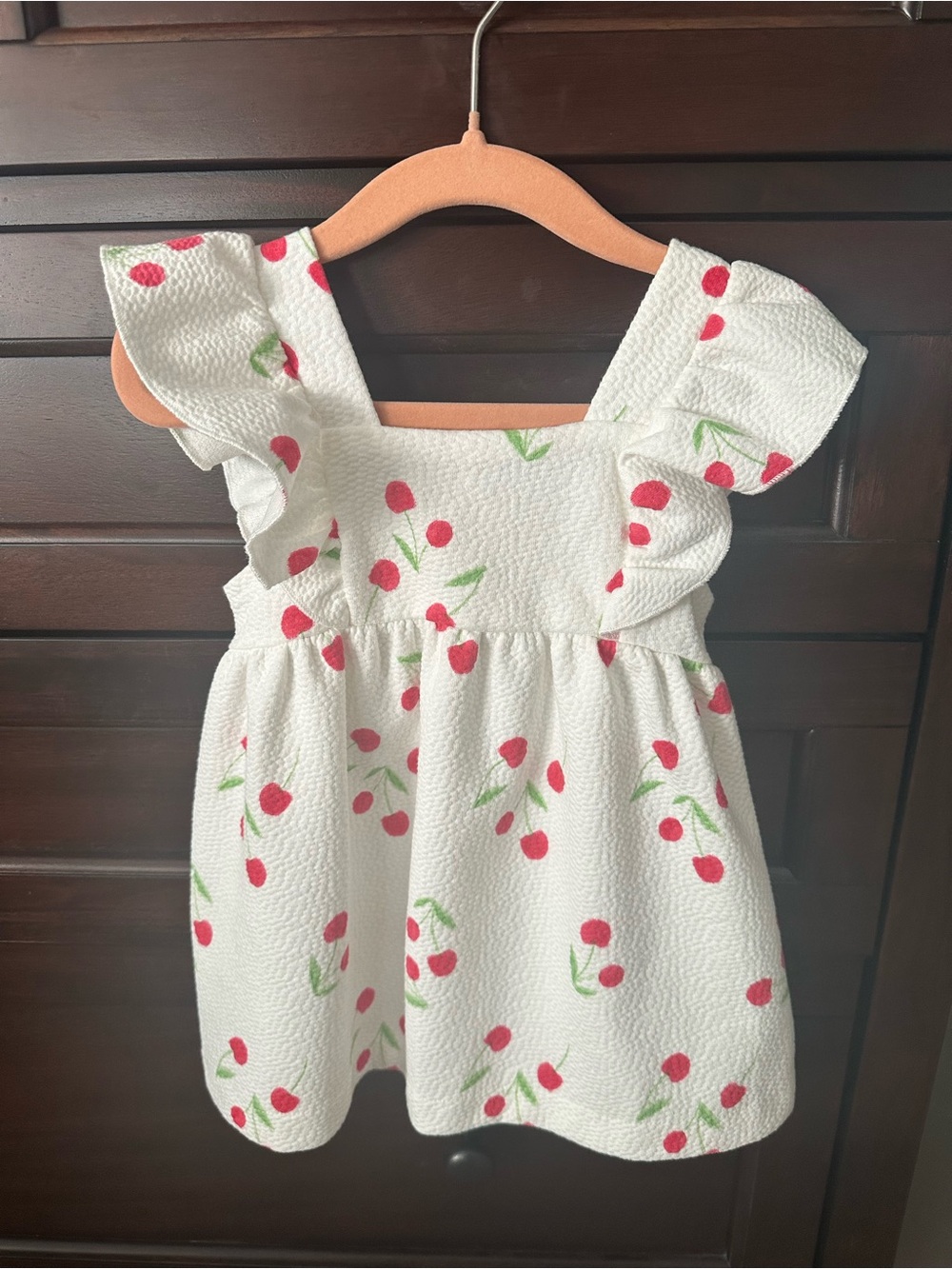 Zara Cherry Dress | Size 9–12 Months